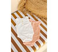 Lot de 2 bodies bébé à bretelles en éponge bahamas orange 18M(81CM)
