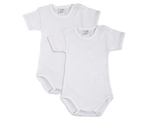 Lot de 2 Bodies Bébé à Demi Manches - 1 Mois