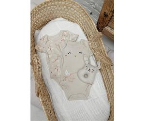 Lot de 2 bodies bébé manches courtes poésie d'été vanille 24M(86CM)