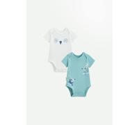 Lot De 2 Bodies Bébé Manches Courtes Toucana Bleu 36M(97CM)