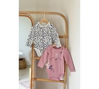 Petit Béguin - Lot de 2 Bodies bébé Manches Longues Céleste