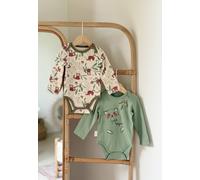 Lot De 2 Bodies Bébé Manches Longues Gustin Kaki 3M(60CM)