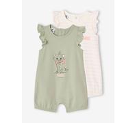 Lot de 2 Bodies Combinaisons bébé Disney Marie Les Aristochats vert d'eau 18M(81CM)