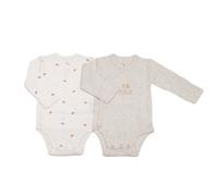 Trois Kilos Sept – Lot de 2 bodies bébé Mini Nous – Manches longues, Coton OEKO-TEX – 3 mois