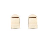 Lot de 2 boîtes à cartes de mariage en bois pour réception, fête prénuptiale, style B