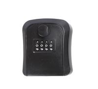 Lot de 2 boîtes à clés avec Code 4 Chiffres, Mot Passe, for la Maison, Fixation Murale, antivol, étanche, Bouton pour CléS(Black)