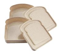 Lot de 2 boîtes à déjeuner empilables et hermétiques - Sans BPA et sans odeur - Réutilisables et durables - Peu encombrantes et portables - Pour l'école, le travail, le camping, les déplacements