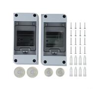 Lot de 2 boîtes à fusibles HT3 avec protection IP65 pour distribution de 3 modules - Convient pour les ateliers et les environnements extérieurs