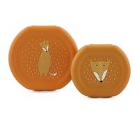 Lot de 2 boîtes à goûter à clip Mr. Fox