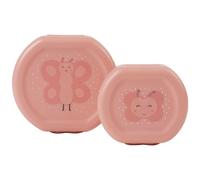 Lot de 2 boîtes à goûter à clip Mrs. Butterfly (0,3 L)