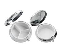 Lot de 2 boîtes à pilules pratiques en métal - Organisateur multifonction étanche et résistant à l'humidité - Convient pour les voyages et voyages d'affaires