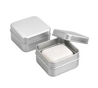 Lot de 2 Boîtes à Savon de Voyage en Aluminium, Étanche avec Égouttoir | Aluminium qualité alimentaire, 42g ultra-léger, sans plastique, résistant à la rouille, nettoyage facile, réutilisable