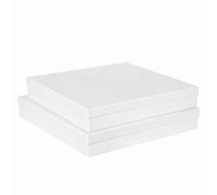 Lot de 2 Boîtes Cadeaux Blanches Luxe 34,4 x 25 x 11 cm - Coffret Rigide avec Couvercle Cloche | Boîte Rangement, Emballage Chic, Mariage, Cadeau, Décoration