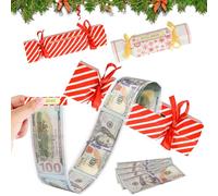 Lot de 2 boîtes cadeaux de Noël, pochettes surprise de Noël, pochette à bonbons, tirelire pour argent, kit de Noël, boîte cadeau surprise pour Noël, maison, vacances, décoration de fête