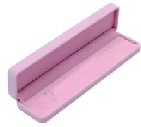 Lot de 2 boîtes cadeaux en velours for colliers et bracelets, présentoirs à bijoux for mariage, fiançailles, demande, anniversaire pour Ranger les Boucles d'oreilles(Pink)