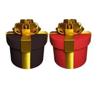 Lot de 2 boîtes cadeaux stupides et ennuyeuses - Boîte cadeau pour blague - Boîte cadeau ennuyeuse avec vis imbriquées - Pour anniversaires, jeux de fête amusants, remises de diplôme