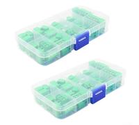 Lot de 2 boîtes de 100 borniers à vis de montage PCB à pas de 5 mm, connecteurs 2/3/4 broches pour Arduino pour Raspberry Pi GPIO, 150 V 6 A, 18-26 AWG