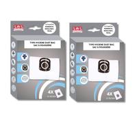 Lot de 2 boîtes de 4 sacs + 1 filtre HYGIENE+ Aspirateur ZR200520 ROWENTA, TEFAL, MOULINEX
