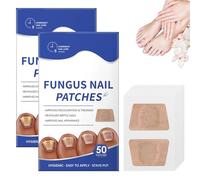 Lot de 2 boîtes de 50 patchs de traitement fongique pour ongles abîmés, support d'ongles de nuit 8 heures pour ongles endommagés