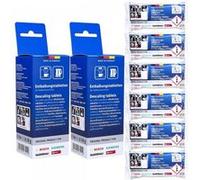 Lot de 2 Boîtes de 6 pastilles détartrantes pour cafetière et théière Bosch, Siemens(00311864)