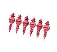 Lot de 2 boîtes de décoration créative pour sapin de Noël fabriquée à la main - Ornement pointu allongé pour les atmosphères de festival - Multicolore - Décorations de fête de Noël