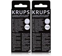 Lot de 2 boîtes de pastilles détergentes( chaque boîte contient 10 pastilles de 1,5 g) pour Cafetière, Expresso KRUPS XS300010*2