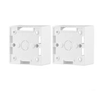 Lot de 2 boîtes de raccordement en saillie pour Ethernet Faceplate - 86 x 86 x 40 mm - En PVC - Gris - Or - Noir - Blanc