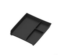 Lot de 2 boîtes de rangement inférieures pour console centrale avec tapis de chargement sans fil pour Kia Telluride 2027, TPE noir pour accoudoir