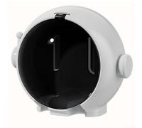 Lot de 2 boîtes de rangement murales pour brosses à dents, installation sans perforation, design couple pour rangement organisé et protégé de la poussière (lait blanc)
