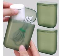 Lot de 2 boîtes de rangement portables pour câbles - Anti-poussière - Pour chargeur d'écouteurs, vert