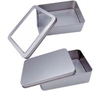 Lot de 2 boîtes de rangement pour cartes de puzzle avec couvercle visible et couvercle invisible pour usage domestique