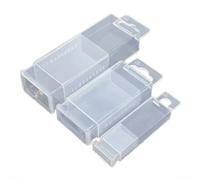 Lot de 2 boîtes de rangement télescopiques en plastique pour forets et fraises