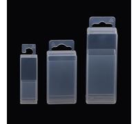 Lot de 2 boîtes de rangement télescopiques réglables en plastique transparent pour ranger des forets, fraises et plus encore