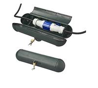 Lot de 2 boîtes de sécurité pour fiches CEE ou Schuko - Boîte de protection pour connecteur de câbles (fiche CEE, vert)