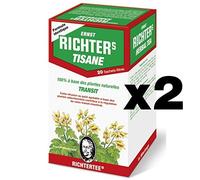 Lot de 2 boîtes de Tisane infusion Ernst Richter 40g - 100% à base de plantes naturelles - 2 x 20 sachets filtres de 2g