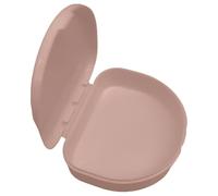 Lot de 2 boîtes demi-coque de contention, 7,9 x 6,4 x 2,5 cm, étui orthodontique en PP, boîte de rangement pour fausses dents, contenant discret pour prothèse dentaire