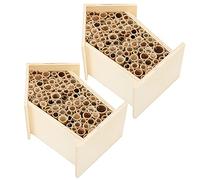 Lot de 2 boîtes en bois pour décoration de jardin