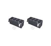 Lot de 2 boîtes filtrantes à suspendre pour aquarium Noir 24 x 10,5 x 10 cm