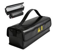 Lot de 2 boîtes ignifuges pour batteries - Sac de protection ignifuge - Étanche - Anti-explosion - Pour le stockage et le transport - Grande housse de protection pour batterie au lithium (41 × 13 × 14