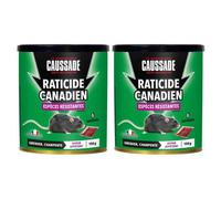Lot de 2 boites Raticide canadien - Espèces résistantes , boite de 150grs ( 6 x 25grs)-