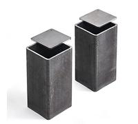 Lot de 2 boîtes verticales de 10,2 x 5,1 x 5,1 cm pour boîte en acier de Damas, fabrication de couteaux, accessoires parfaits pour la fabrication de couteaux pour un usage professionnel et amateur