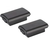 Lot de 2 boîtiers de batterie pour manette de jeu Xbox 360 sans fil - Ajustement parfait - Stable et durable - Noir