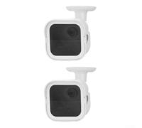 Lot de 2 boîtiers de caméra étanches pour blink 4 et pour blink 3, support réglable avec étui en PVC résistant aux intempéries, support de sécurité extérieur pour surveillance (blanc)