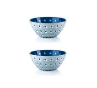 Guzzini Lot de 2 bols Le Murrine 12 cm plastique bleu ciel et bleu marine