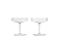 Lot de 2 Bols à Champagne Ripple Transparent