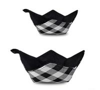 Lot de 2 bols à micro-ondes en microfibre résistants à la chaleur - Passe au micro-ondes - Support pour bols chauds et froids sans vous brûler les mains - Noir
