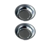 Lot de 2 bols à outils de 7,6 cm, 4, 6 en acier inoxydable, organiseurs de pièces, plateau de vis pour surfaces métalliques, plateau de pièces en acier inoxydable