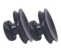 Lot de 2 bols Bodhisattva avec ventouse et poignée en bois de santal