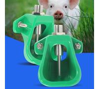 Lot de 2 bols d'eau automatiques avec valve en laiton pour chèvres, cochons, moutons, veaux et chiens