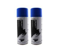 Lot de 2 Bombe de Peinture Les Mots Bleus Mat 330ml - Spray Aérosol Décoration - BPA005